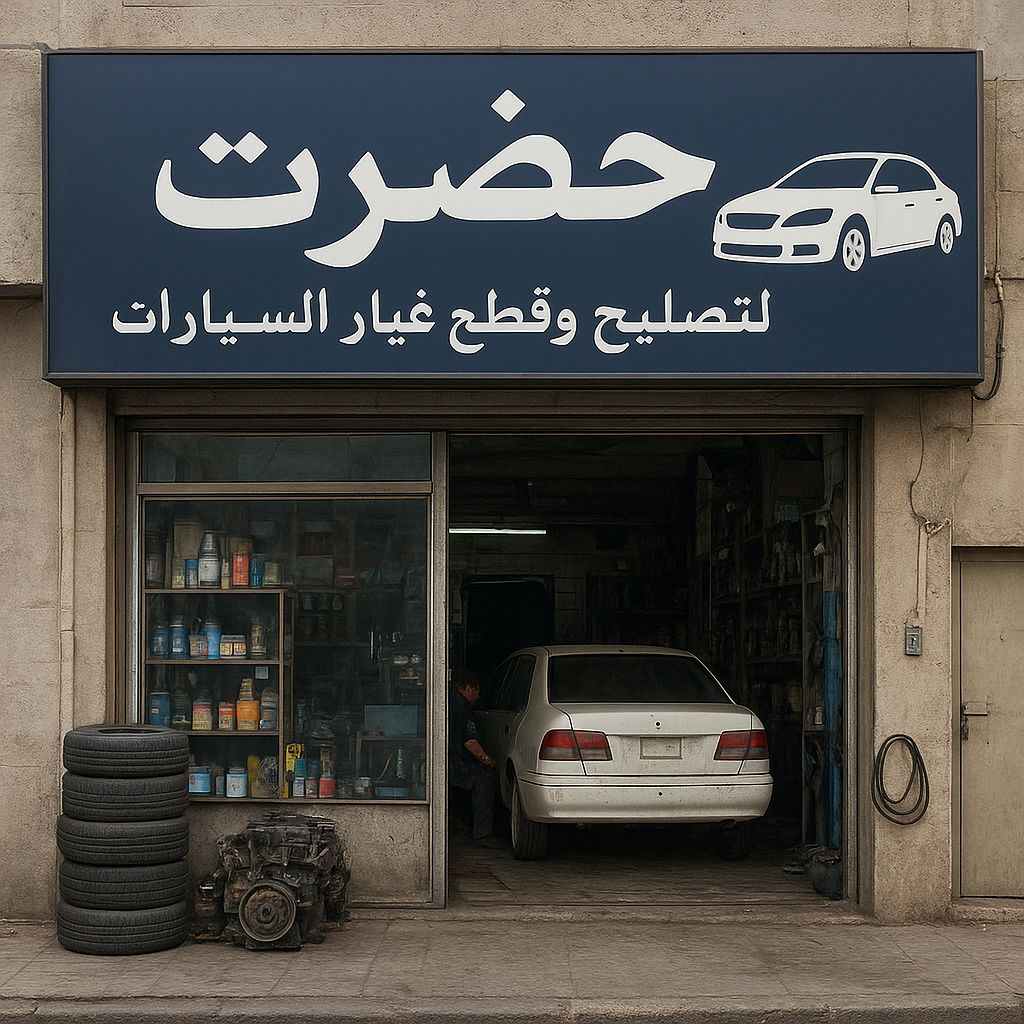 حضرت لتصليح وقطع غيار السيارات